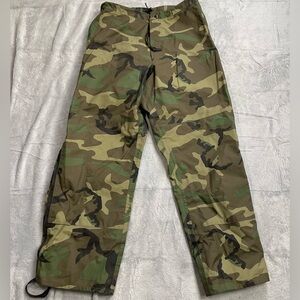 Military Cold Weather Goretex‎ Trousers Small Regular Woodland Camo Flaw